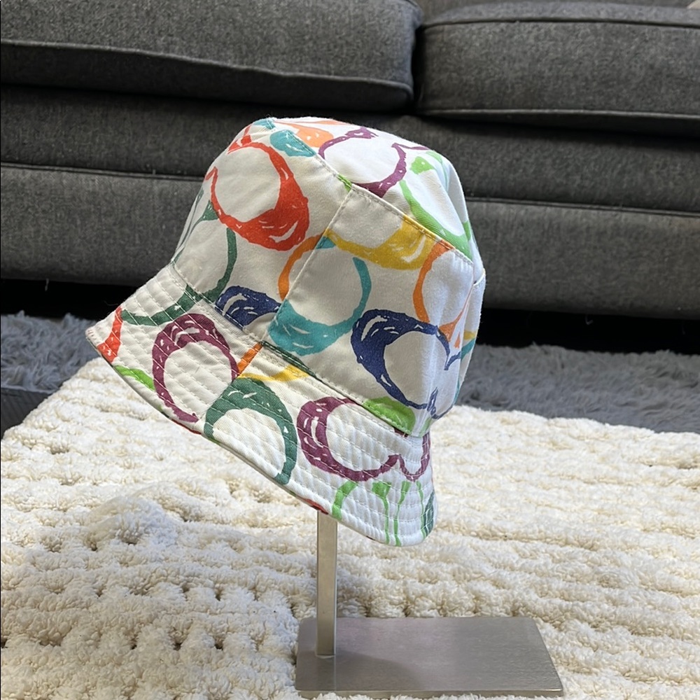 Coach Multicolor Signature Bucket Hat - Picture 2 of 4